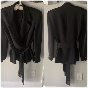 Escada black blazer